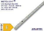 LED-B-Bar-050-160-CW-160, LED-Backlight, kaltweiß, 14,4 Watt