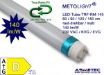 METOLIGHT LED-Tube-TRF-RM-120, 120 cm, 19 Watt, 2400 lm, nature white, matt
