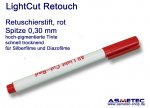 LightCut Retouching Pen, red, 0,3 mm tip