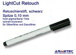 LightCut Retouching Pen, black, 0,1 mm tip