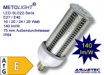 LED-Lampe SLG22 - 16 Watt, E27, 360°, 2100 lm, warmweiß