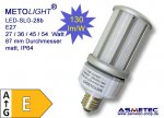 METOLIGHT LED-Lamp SLG28, E27 - 27 Watt - 360°, 3600 lm, nature white