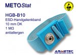 ESD-Handgelenkband HGB-B10, elastisch, 10 mm Druckknopf