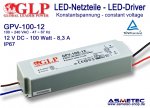 LED driver GLP GPV-100-12, 12 Volt DC, 100 Watt, TÜV