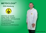 Metoclean ESD-Kittel AC108-WS-S, weiß, Größe S