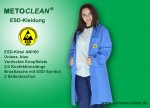 Metoclean ESD-Smock AM160D-B-S, blue, size S