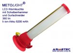 Metolight LED-Warnleuchte mit Scheibenhammer & Gurtschneider