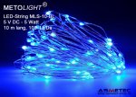LED-String MLS-10-BL, blau, 5 VDC, 5 Watt