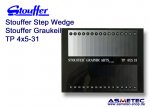 Stouffer TP4x5-31, 31 step transmission projection step wedge, increment 0.10